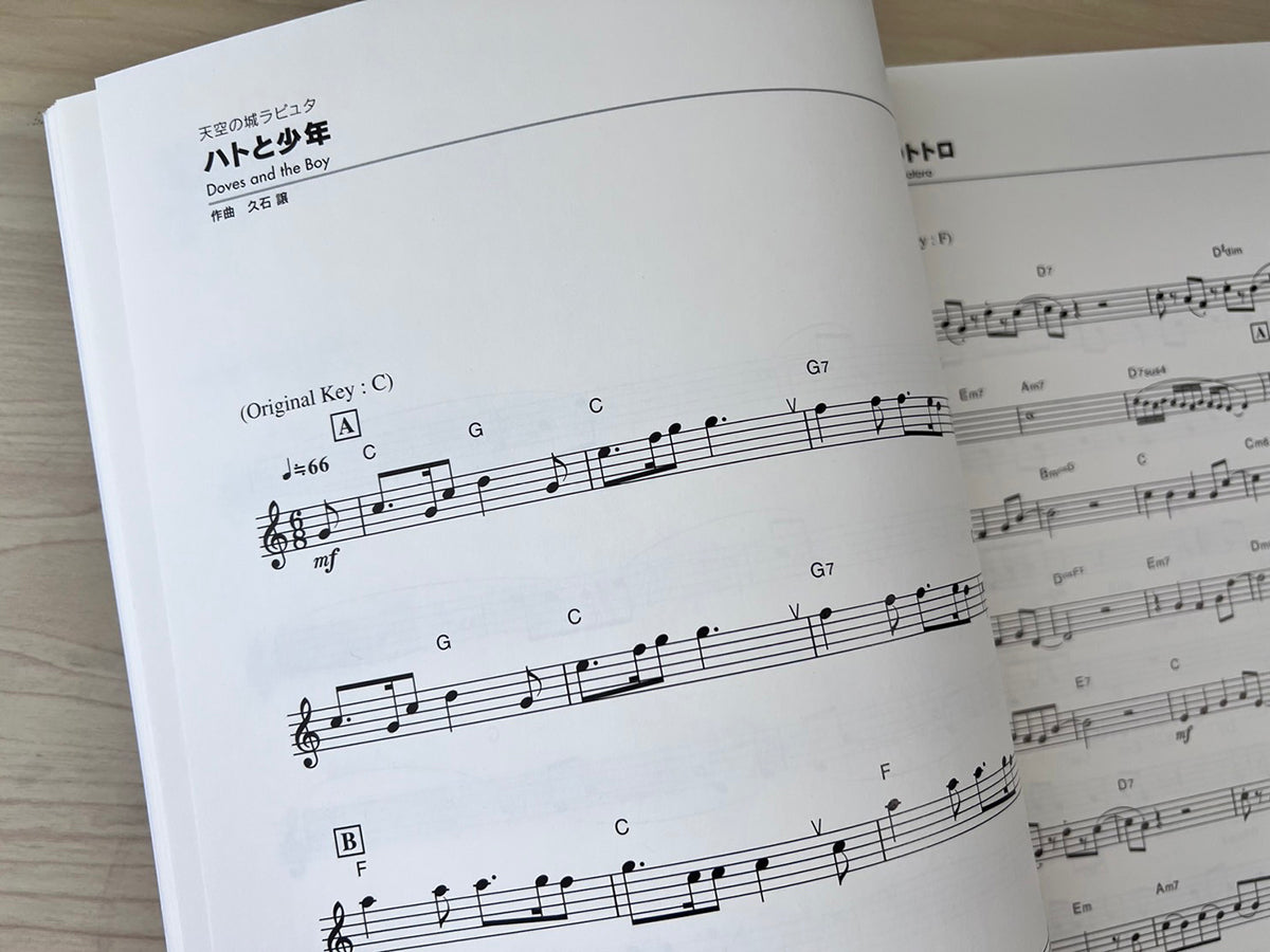 Studio Ghibli Melodies 100 for Recorder Solo(Pre-Intermediate) Sheet Music Book