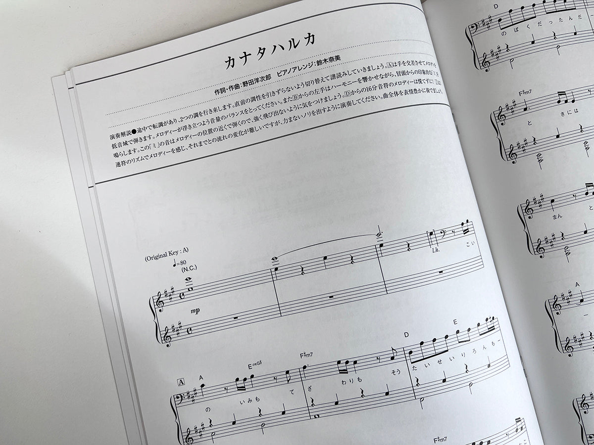 Suzume no Tojimari: Piano Solo Mini music by RADWIMPS(Intermediate) Official Sheet Music Book
