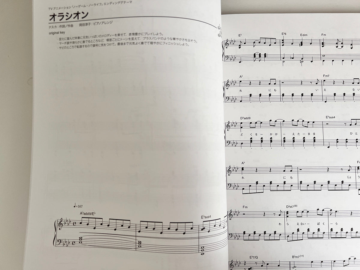 No Game No Life No Game No Life the Movie: Zero(Anime) Piano Solo Sheet Music Book