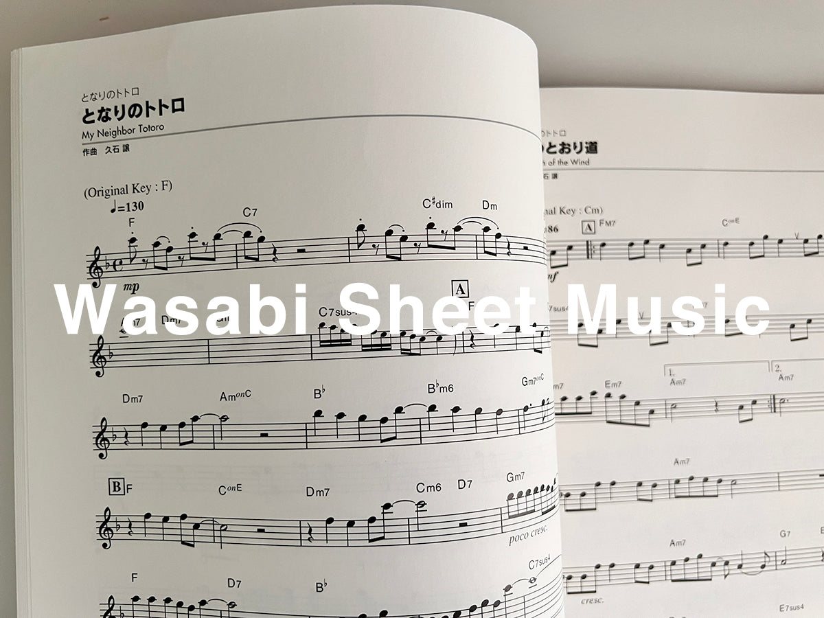 Studio Ghibli Melodies 100 for Flute Solo(Pre-Intermediate) Sheet Music Book