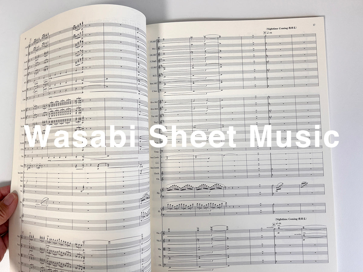 Joe Hisaishi: Symphonische Suite „Spirited Away“, Notenbuch für Orchesterpartituren