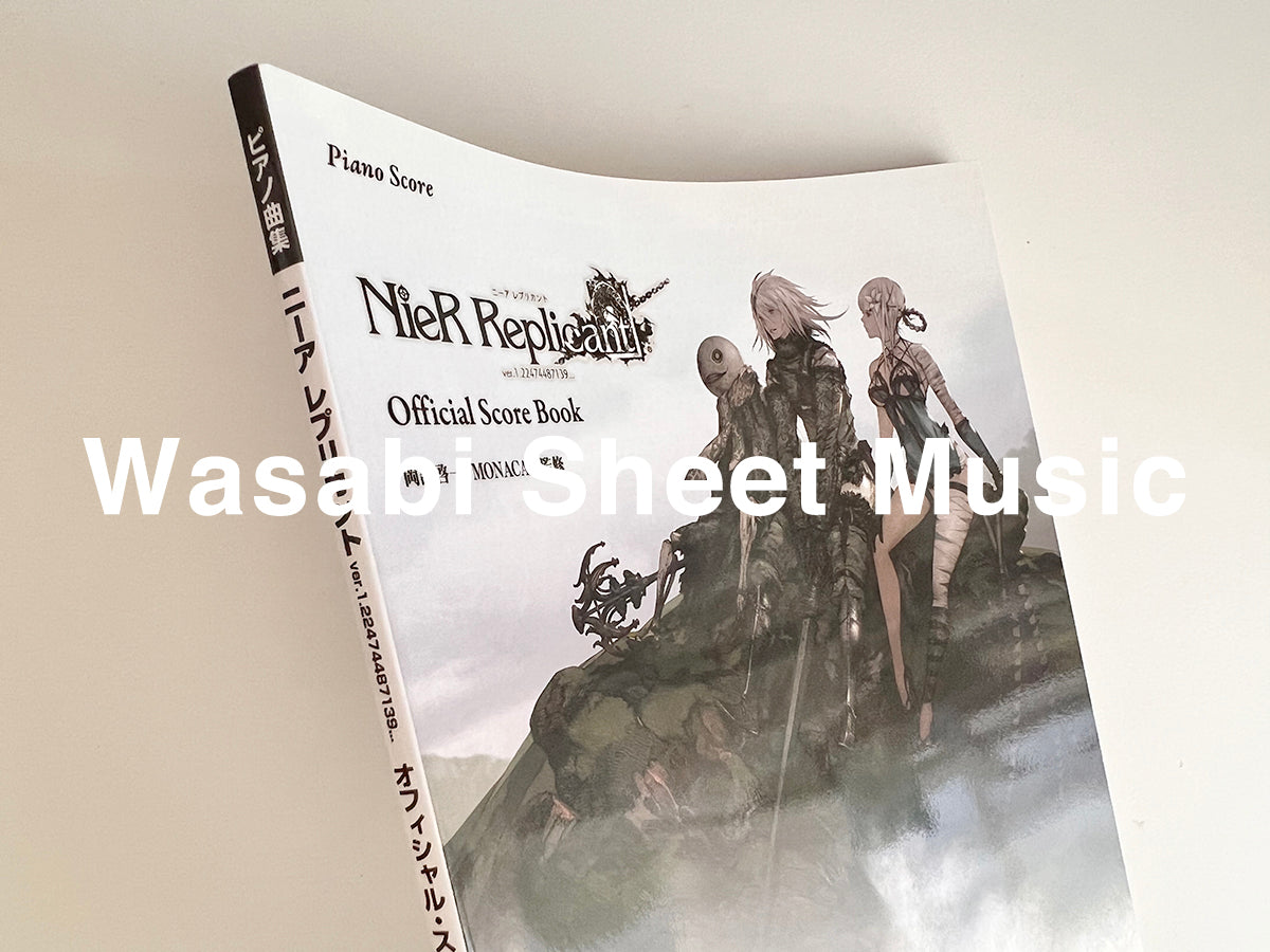 NieR Replicant Official Score Book for Piano Solo(Upper-Intermediate) Sheet Music Book