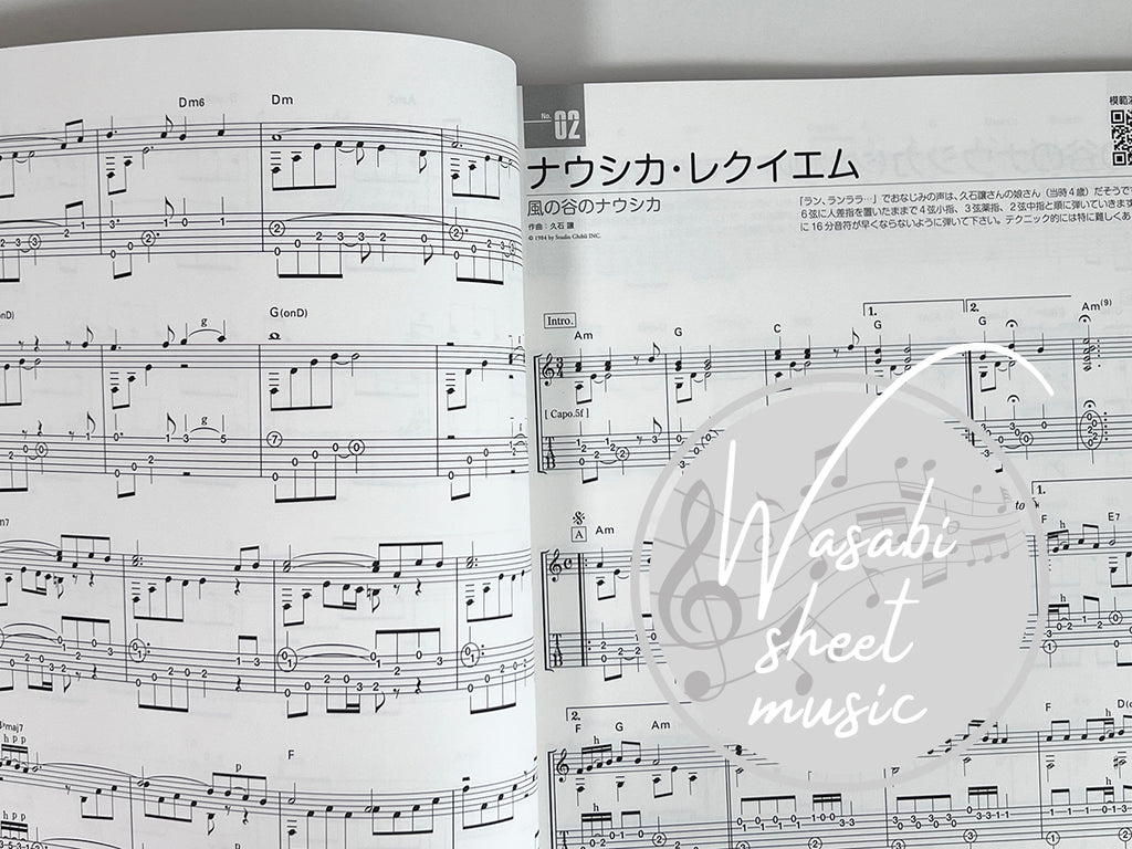 Studio Ghibli Masterpiece Collection: Akustikgitarrensolo (einfach) TAB (Demo-Performance-Tracks auf YouTube) Notenbuch