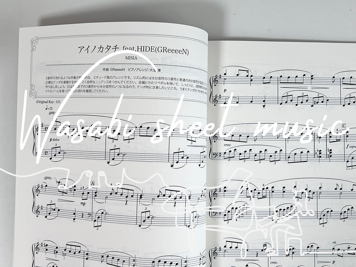 Beeindruckendes Klaviersolo: Notenbuch „Love and Ballad (Mittel)“.