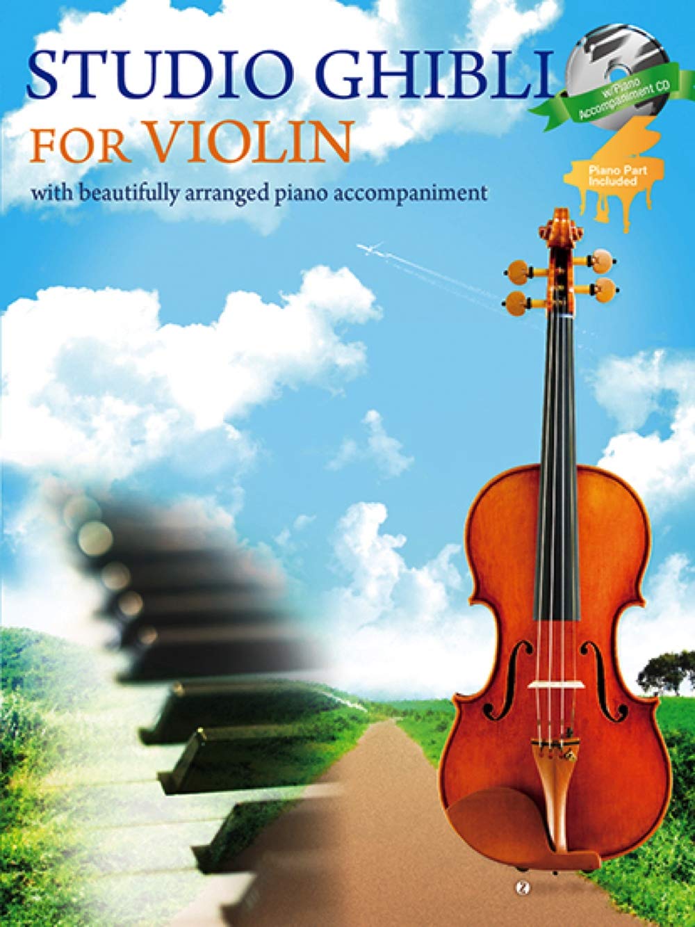 Studio Ghibli for Violin and Piano with CD - Sheet Music Book
