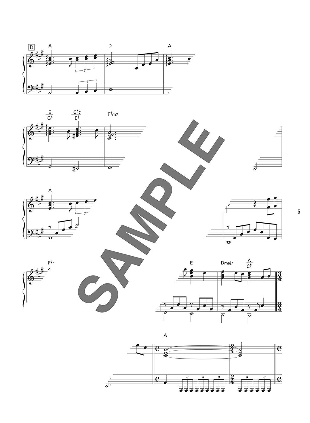 The collection of cool songs for Piano solo - Sheet Music Book / Deluxe Edition