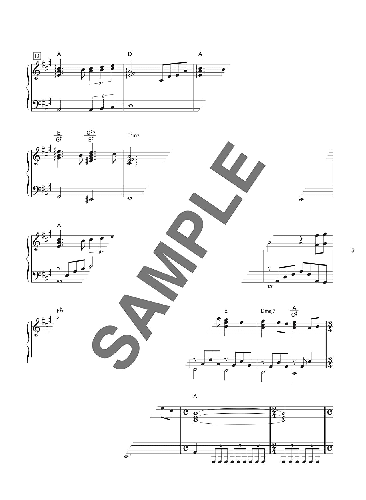 The collection of cool songs for Piano solo - Sheet Music Book / Deluxe Edition