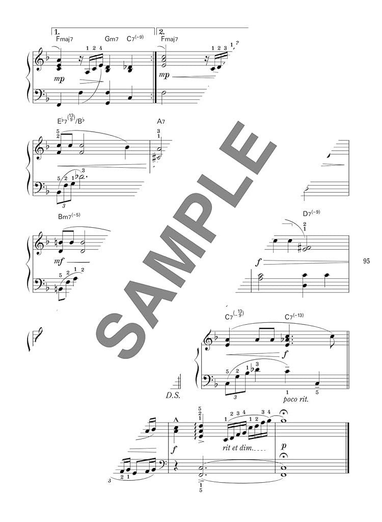 Standard Songs Piano Solo with easy & stylish arrangement - Sheet Music Book