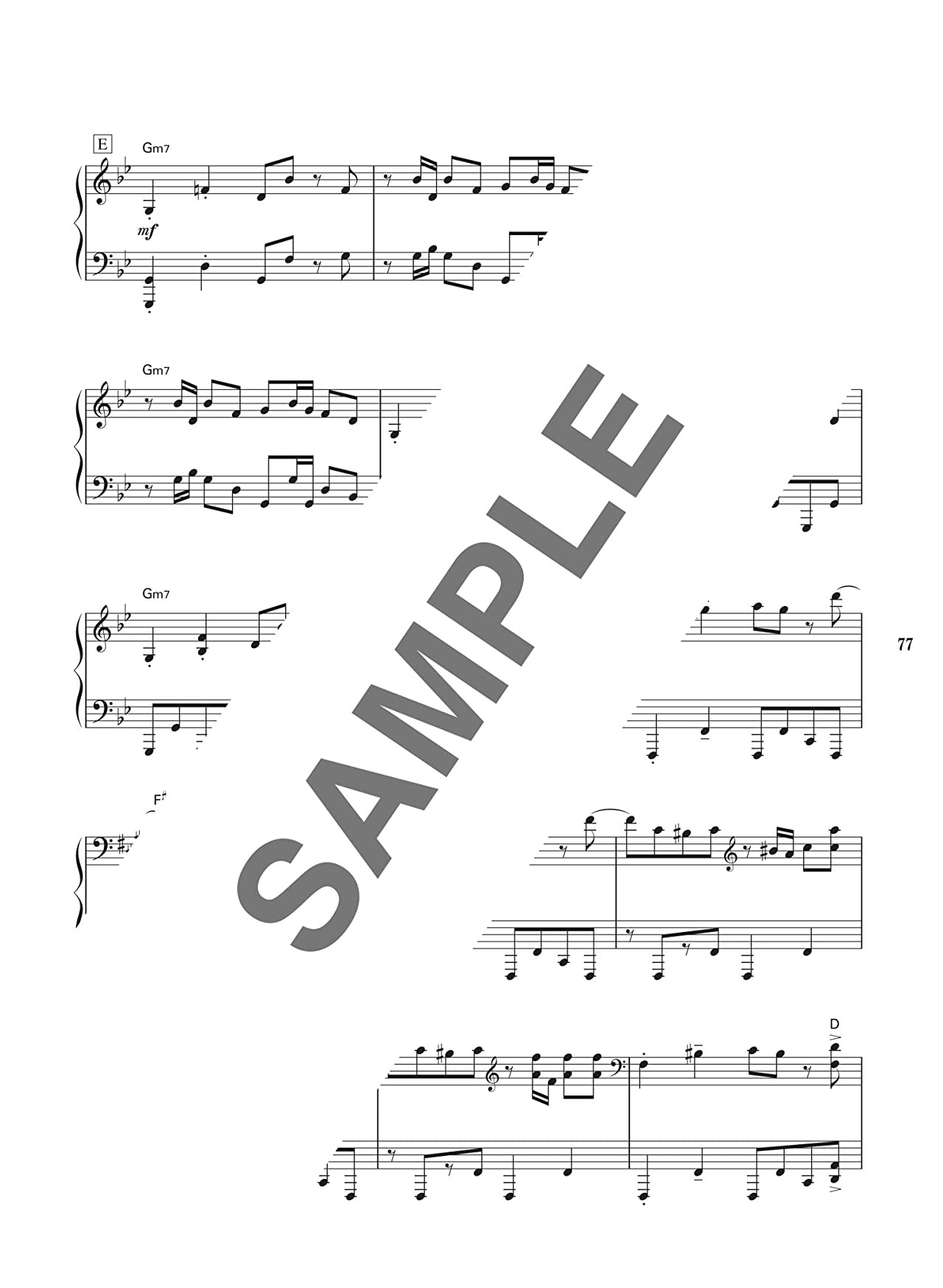 Notenbuch für Klavier Solo (Mittelstufe) von Kairiki Bear Selection