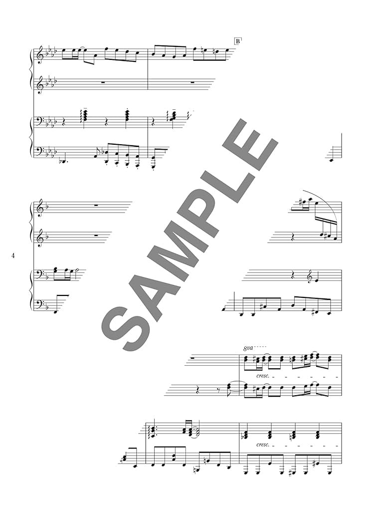 J-POP Collection Piano Duet(Intermediate) Sheet Music Book