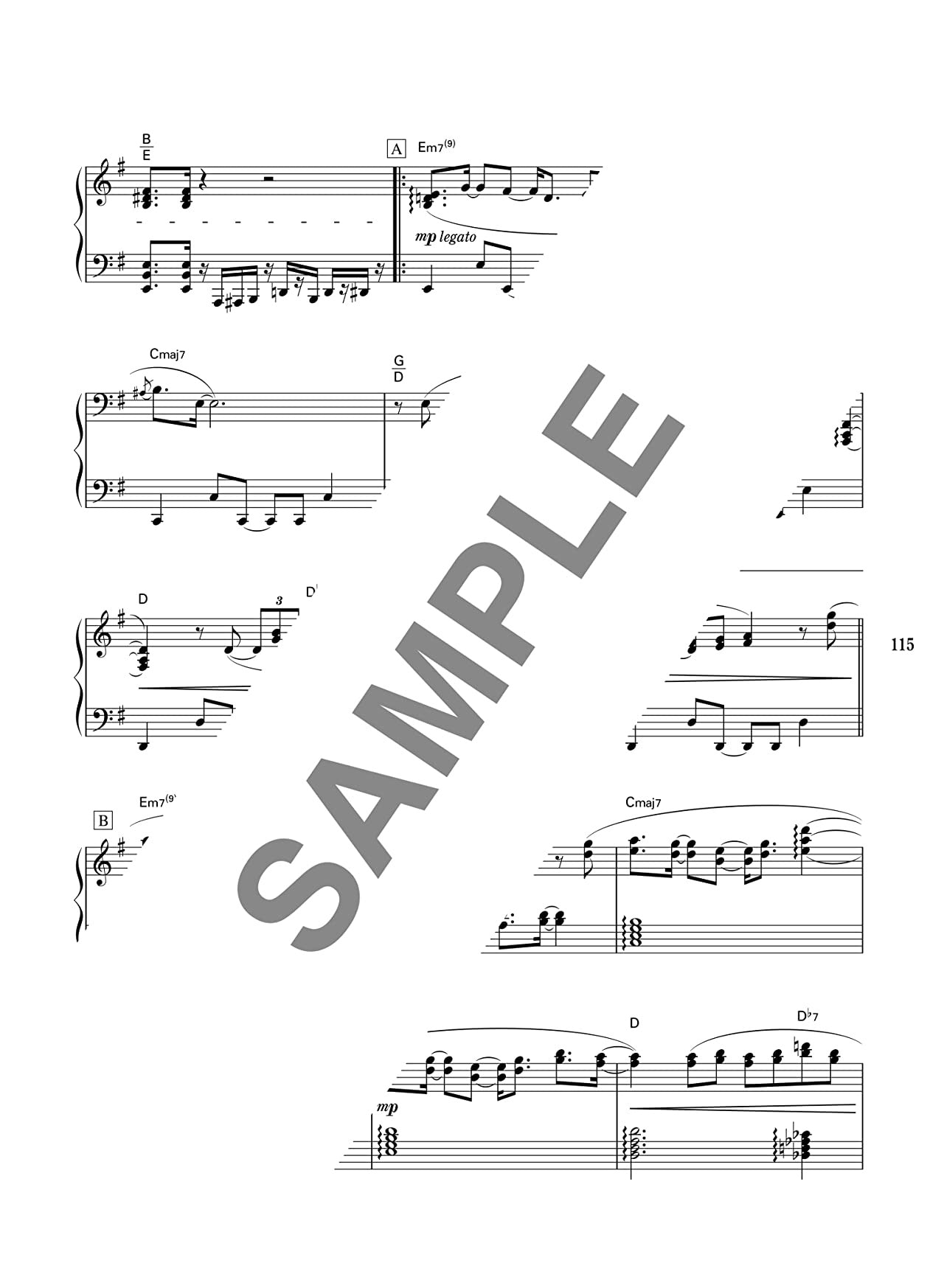 Healing Piano Arrangement repertoire Piano Solo - Sheet Music Book