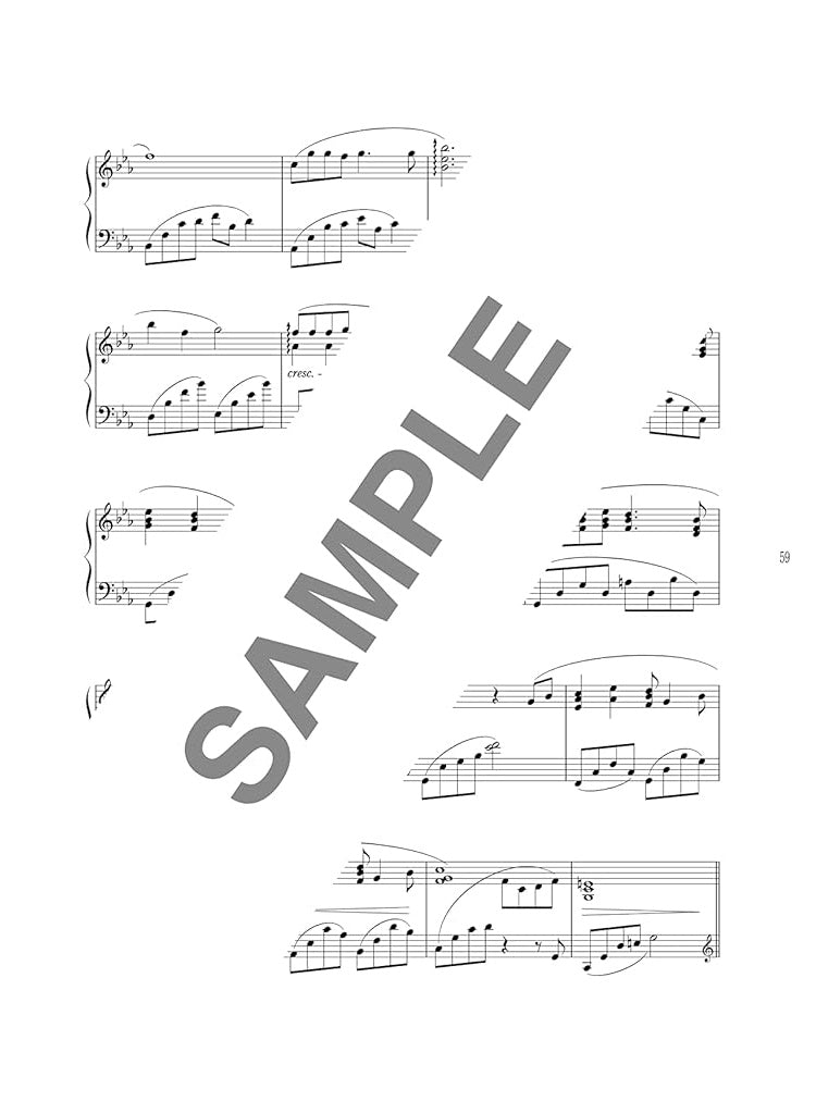 Studio Ghibli Song Collection Piano Solo with CD - Sheet Music Book