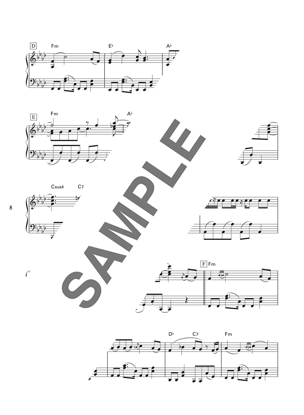 Detective Conan(TV Anime) BGM Selection for Piano Solo - Sheet Music Book