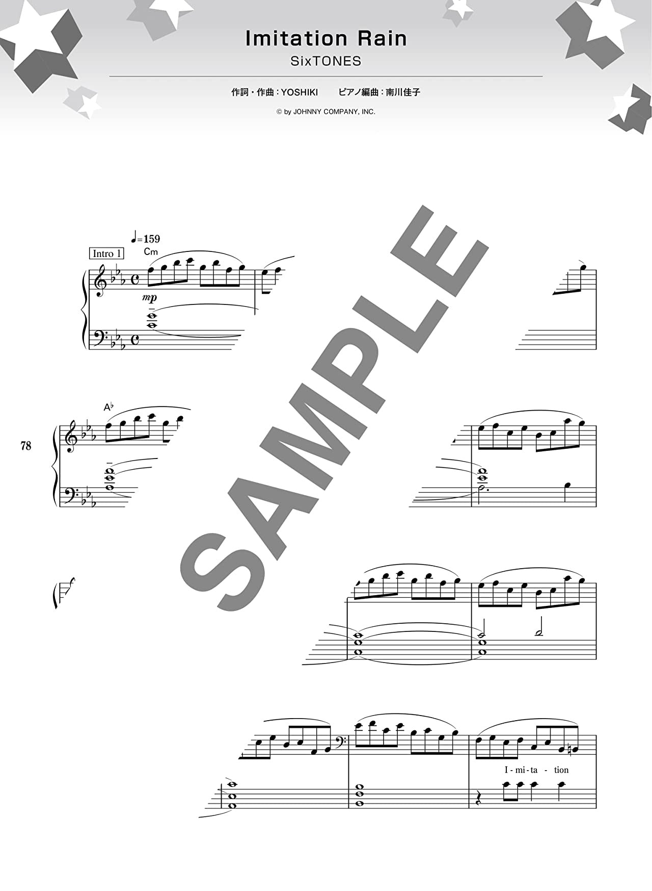 Boys Idol Bestes J-POP-Notenbuch für Klavier Solo (Mittelstufe).