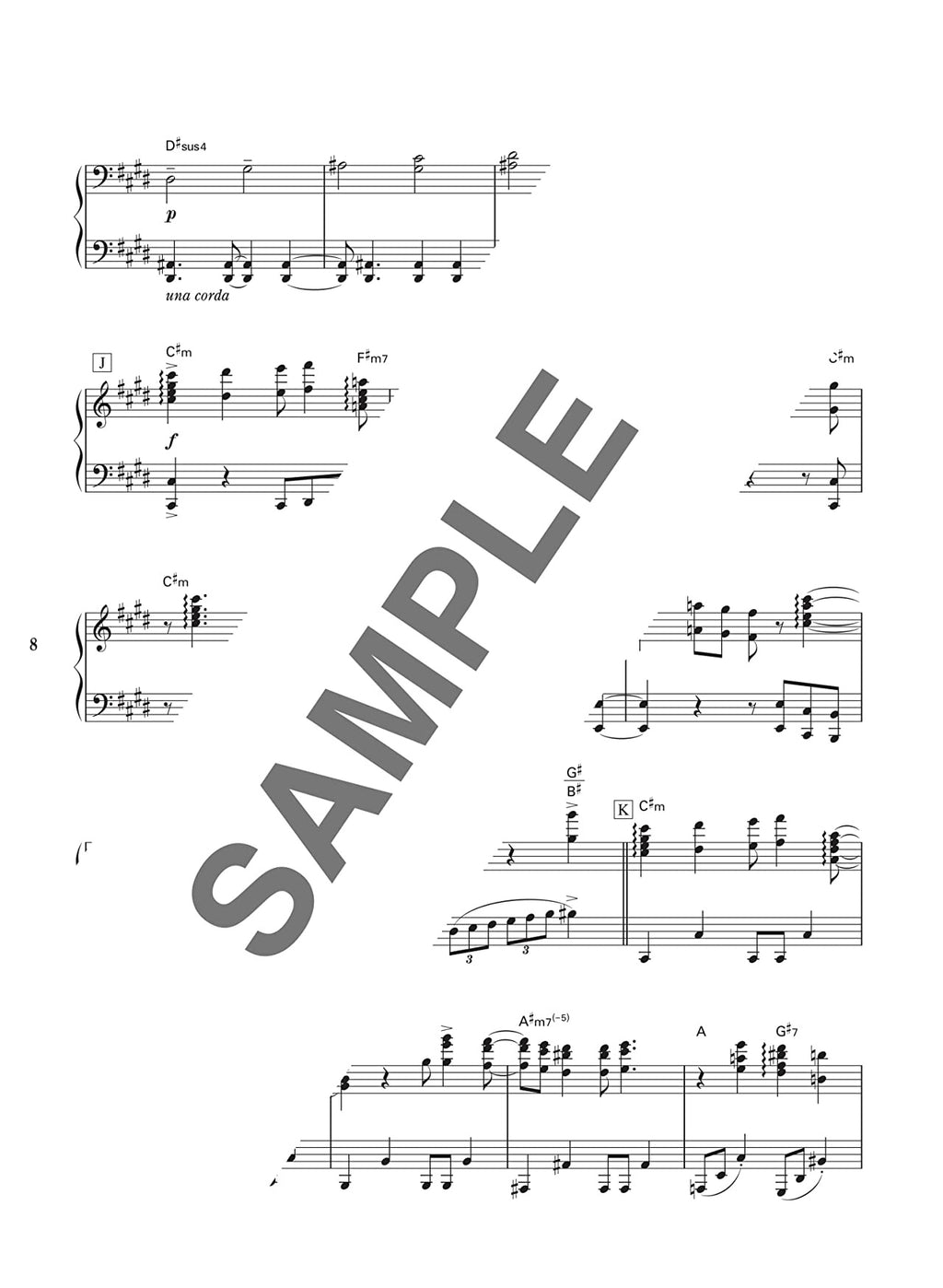 J-pop Collection for Piano Solo - Sheet Music Book