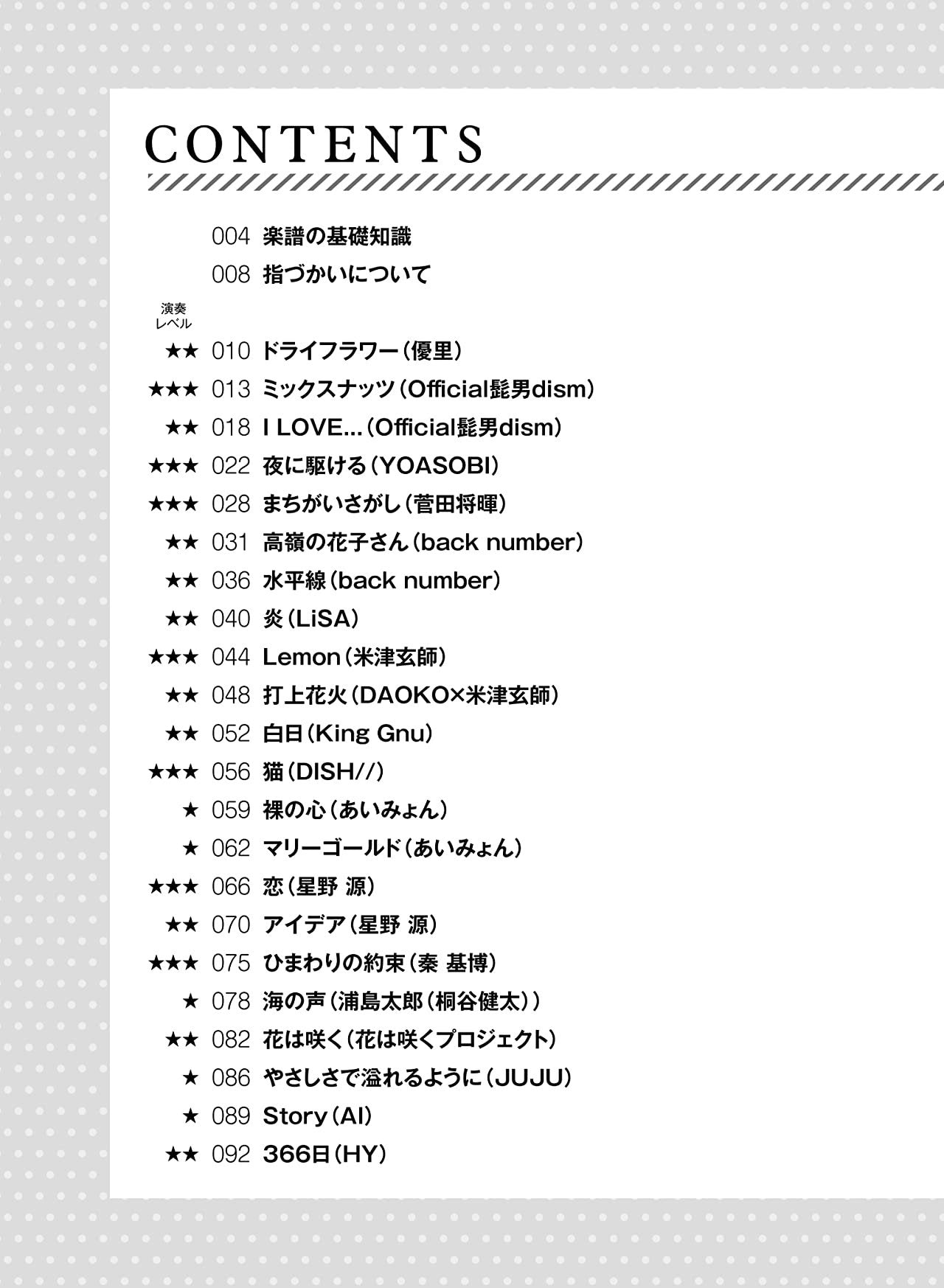 J-POP and Standars Songs Big-Note for Piano Solo - Sheet Music Book