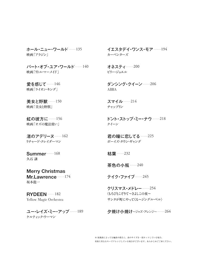 The collection of super standard songs for Piano Duet - Sheet Music Book