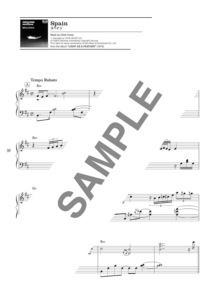 Chick Corea Jazz Piano Collection für Klavier Solo (Fortgeschritten) Notenbuch