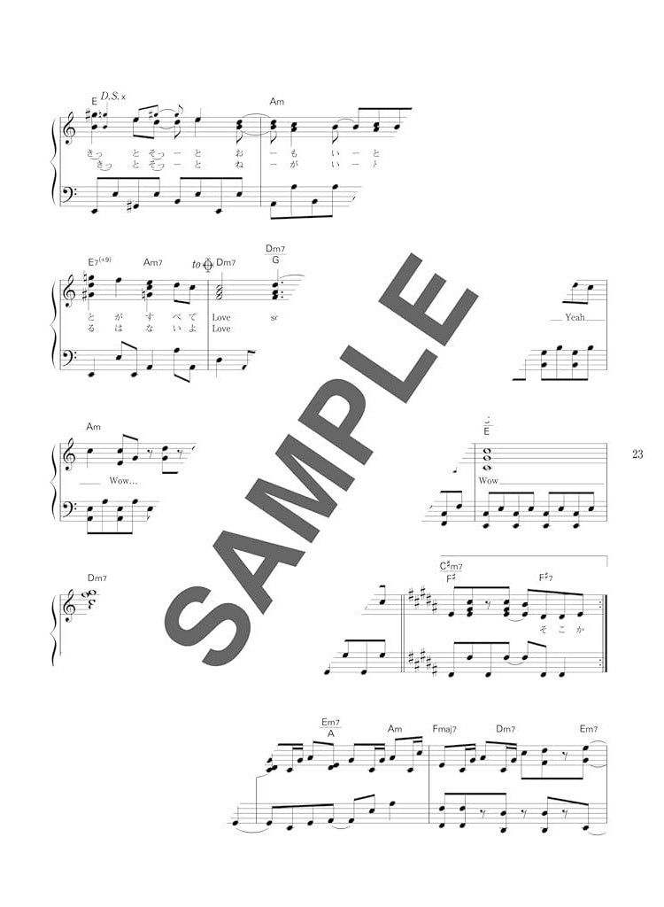 Japanese Hits from the Heisei Era(1989-2019) Piano Solo for Twenties - Sheet Music Book