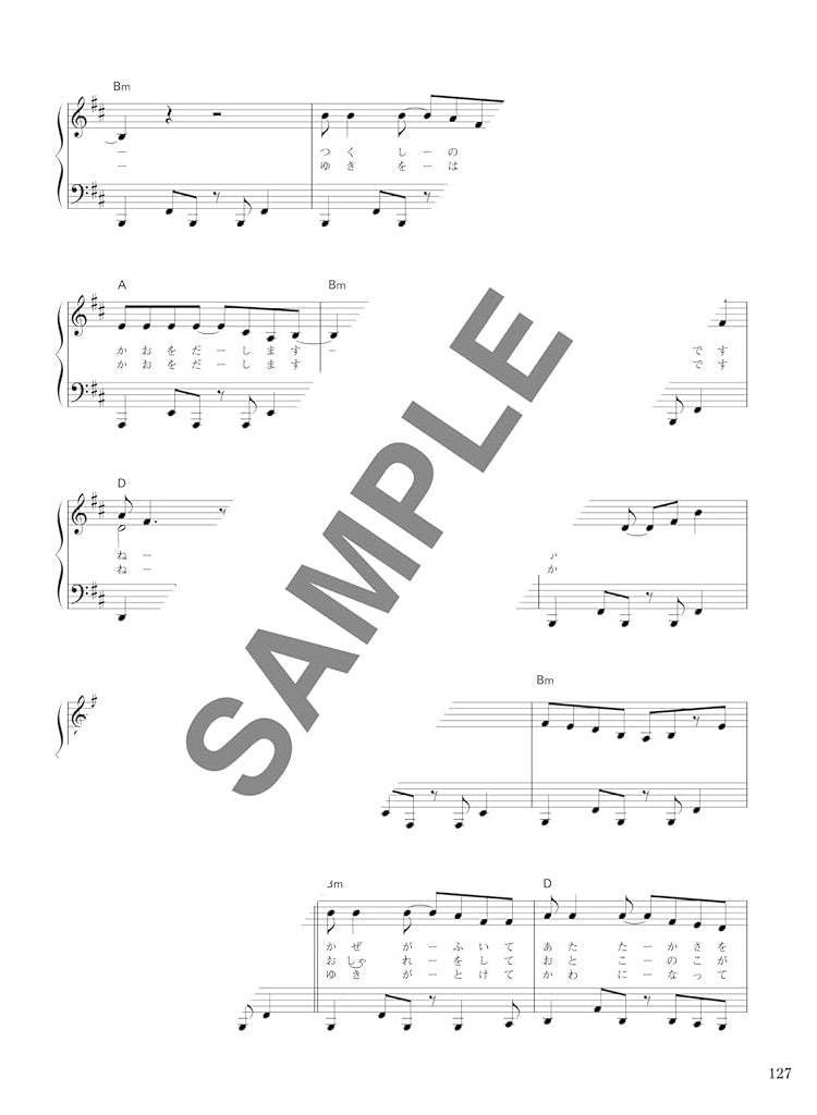 J-POP Kayokyoku für Klaviersolo, Notenbuch