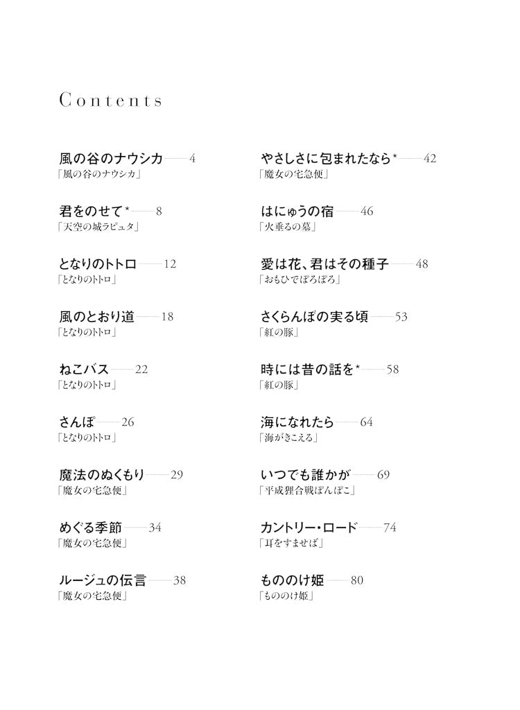 Studio Ghibli Collection für Klavier und Gesang (Mittelstufe) Notenbuch