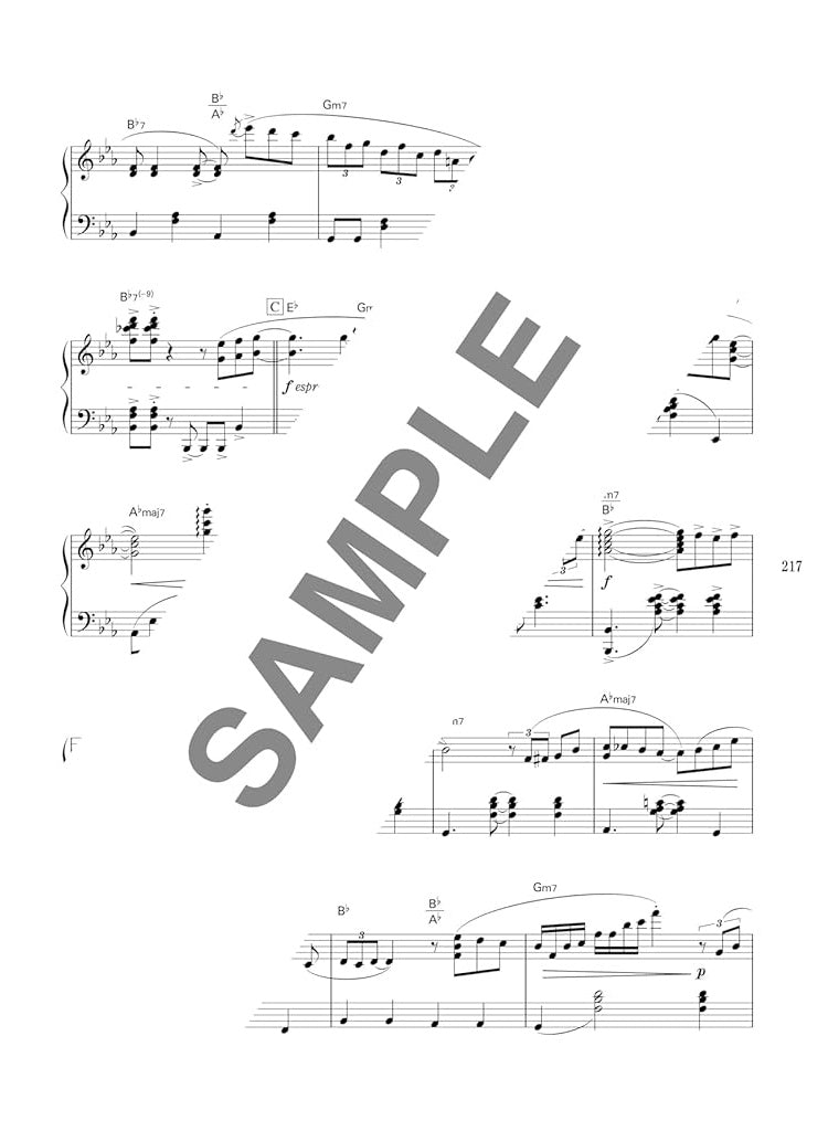 Studio Ghibli songs Jazz Piano Solo - Sheet Music Book