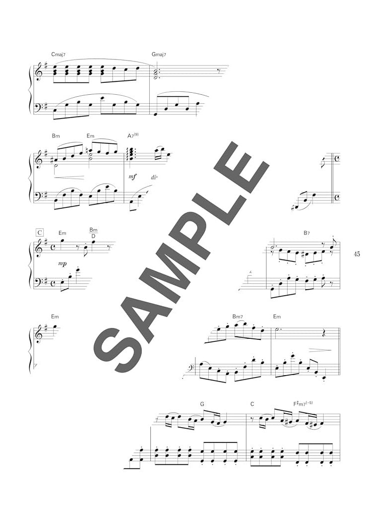 Meisterwerke von Studio Ghibli – Klaviersolo in Originaltonart und Vollversion (Mittelstufe) – Notenbuch