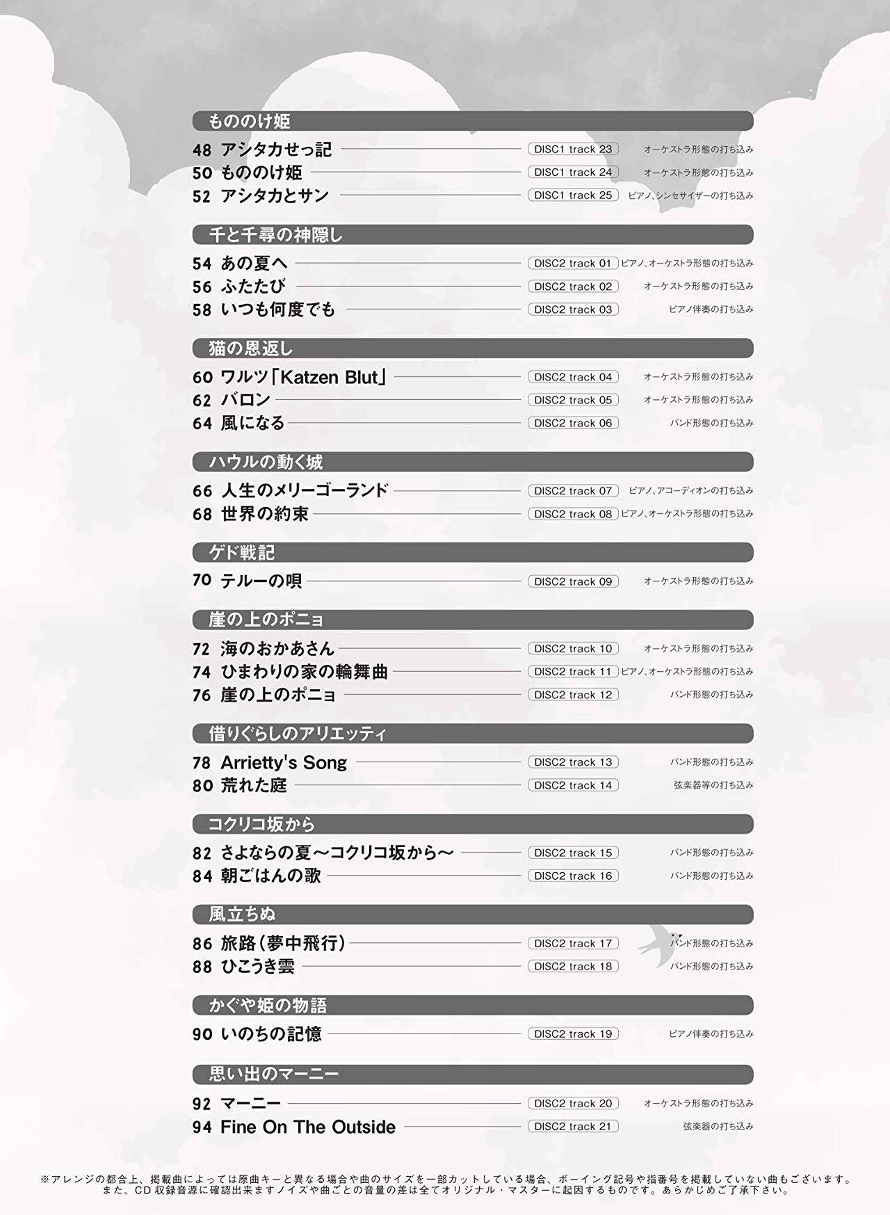 Studio Ghibli Collection for Violin Solo with CD - Sheet Music Book