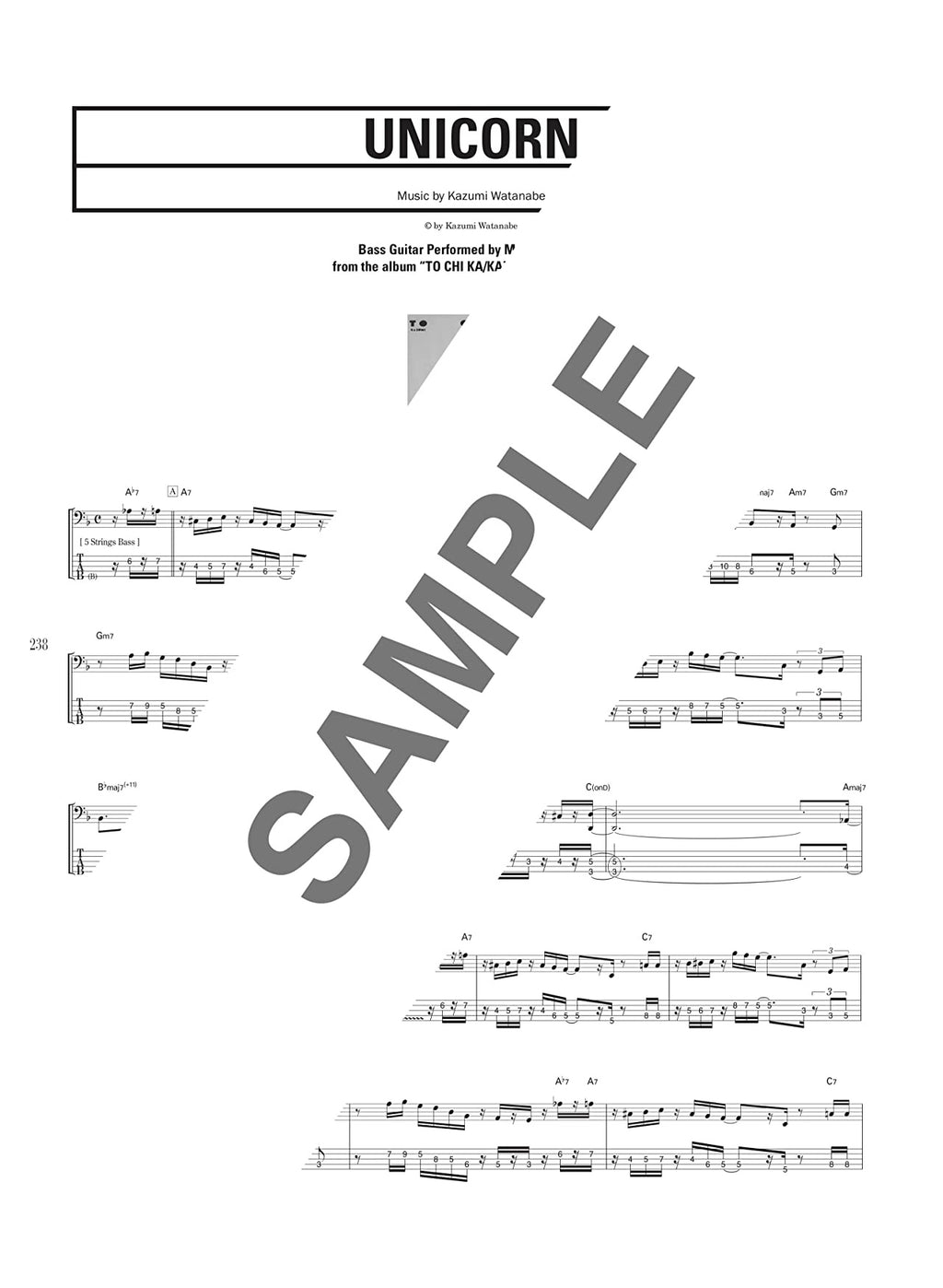 Jazz Fusion Collection: Notenbuch für Bassgitarrensolo