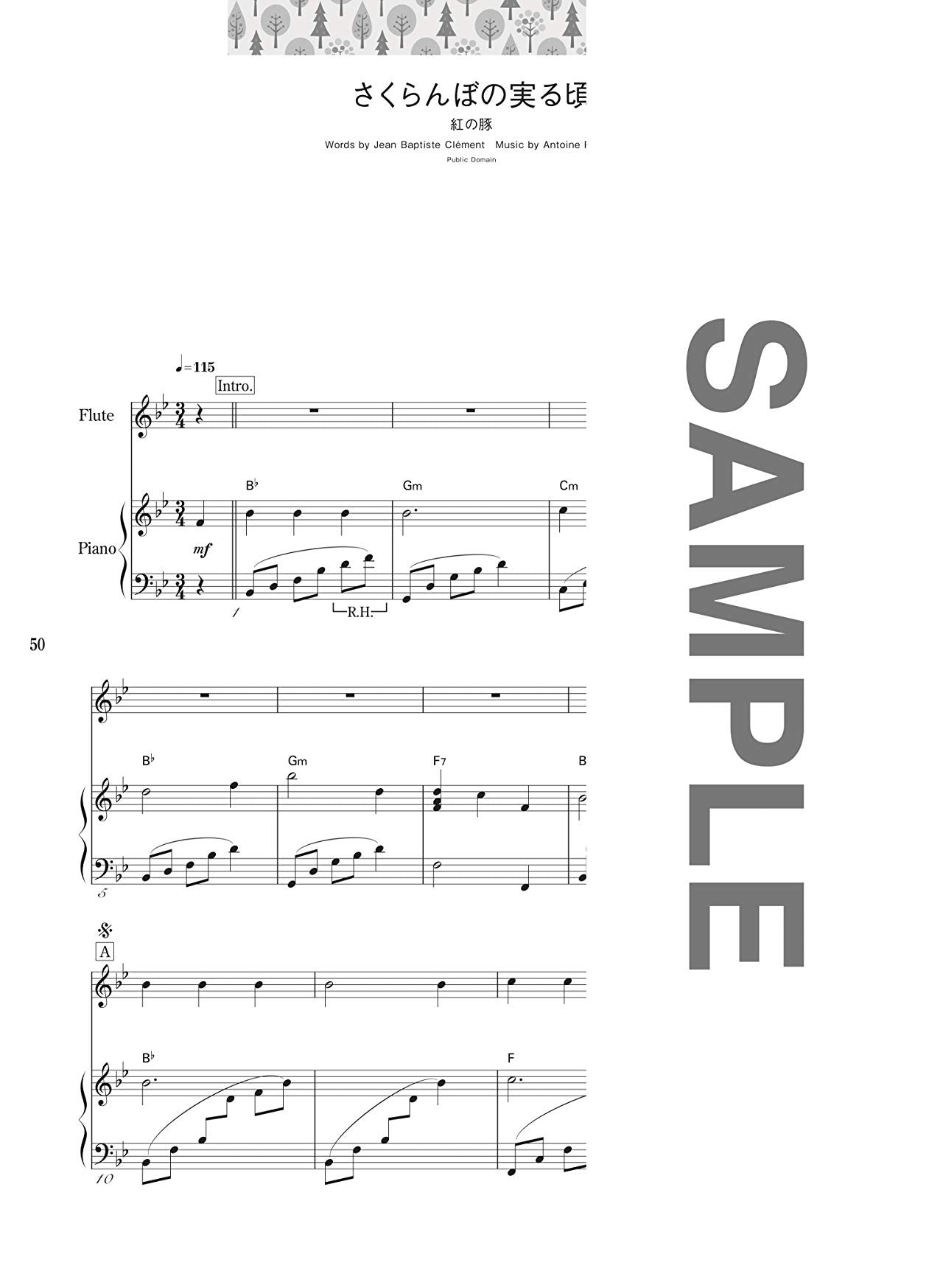 Studio Ghibli-Auswahl für Flöten- und Klaviernotenbuch