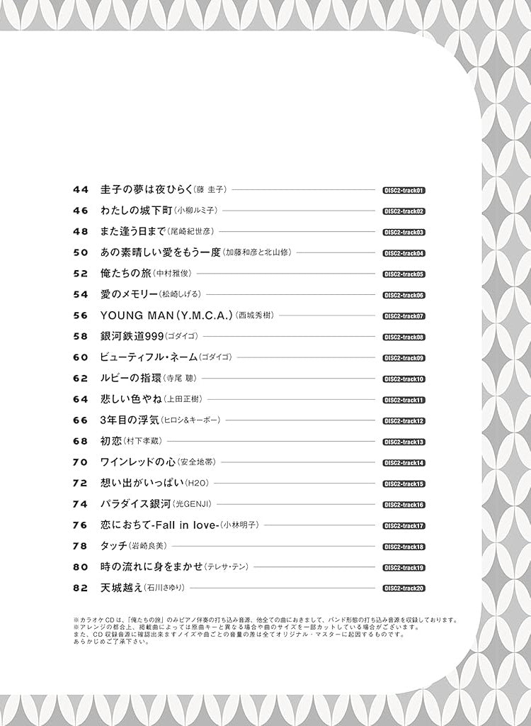 Showa Kayokyoku-Repertoire für Flötensolo mit CD (Backing Tracks), Notenbuch