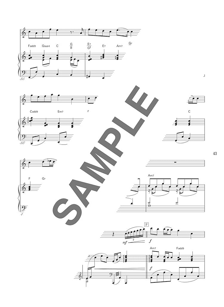 Popular Songs Selection for a flute recital Flute&Piano - Sheet Music Book