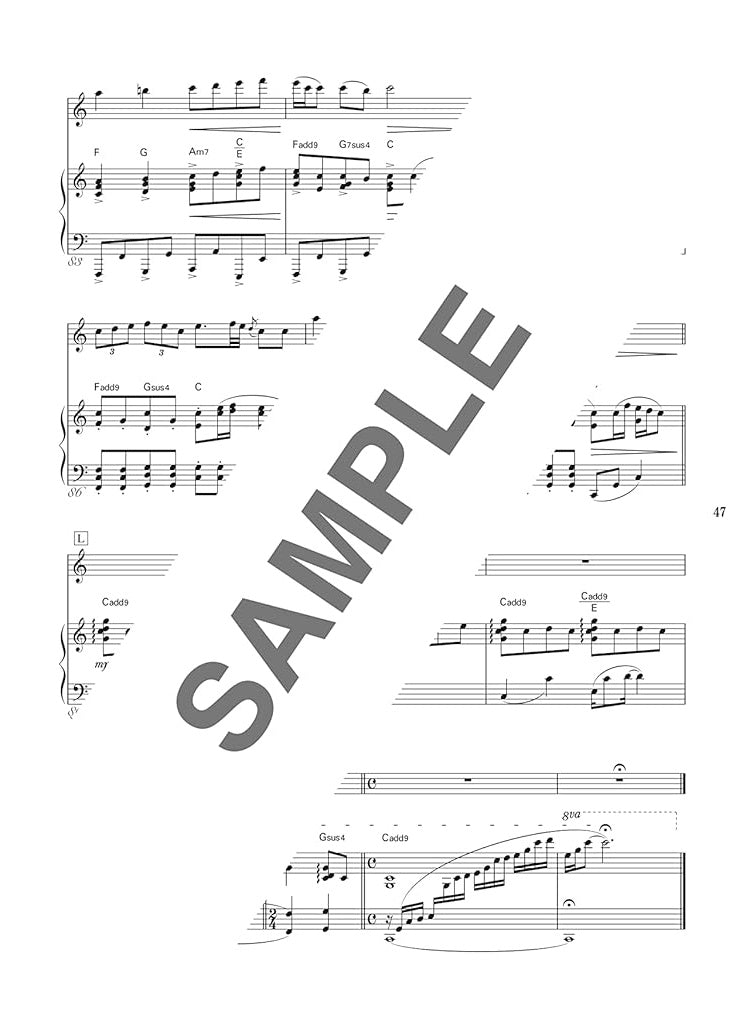 Popular Songs Selection for a flute recital Flute&Piano - Sheet Music Book