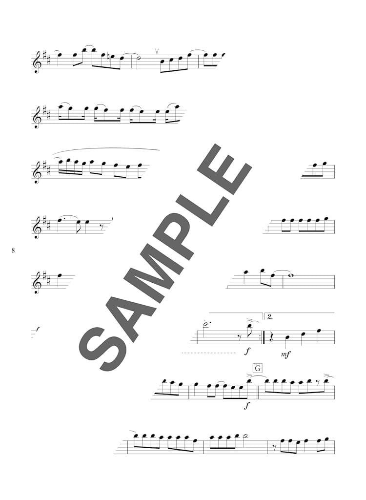 J-POP Hit songs for Flute Solo - Sheet Music Book