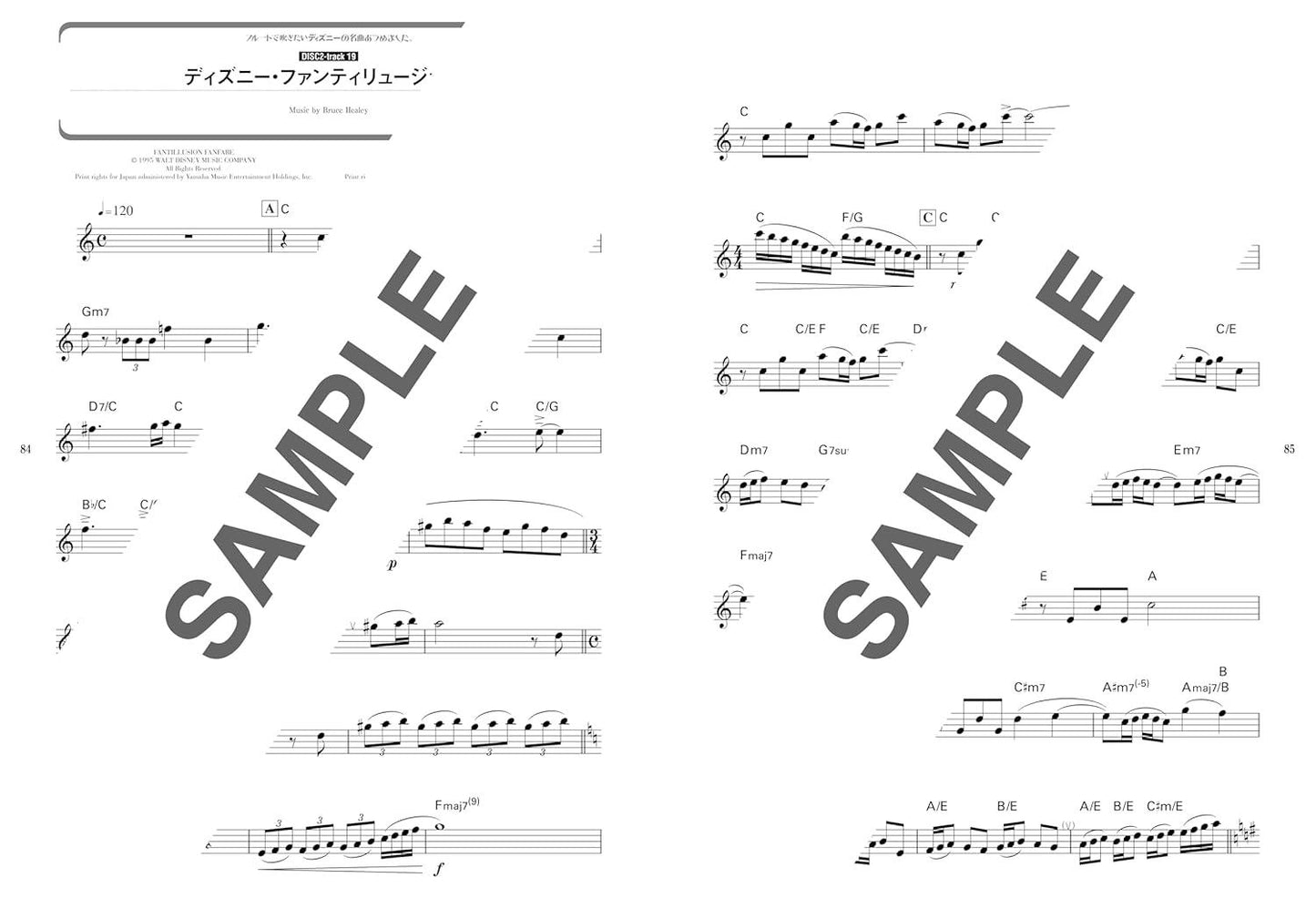 Disney Selection for Flute Solo w/CD(Backing Tracks)(Upper-Intermediate) Sheet Music Book