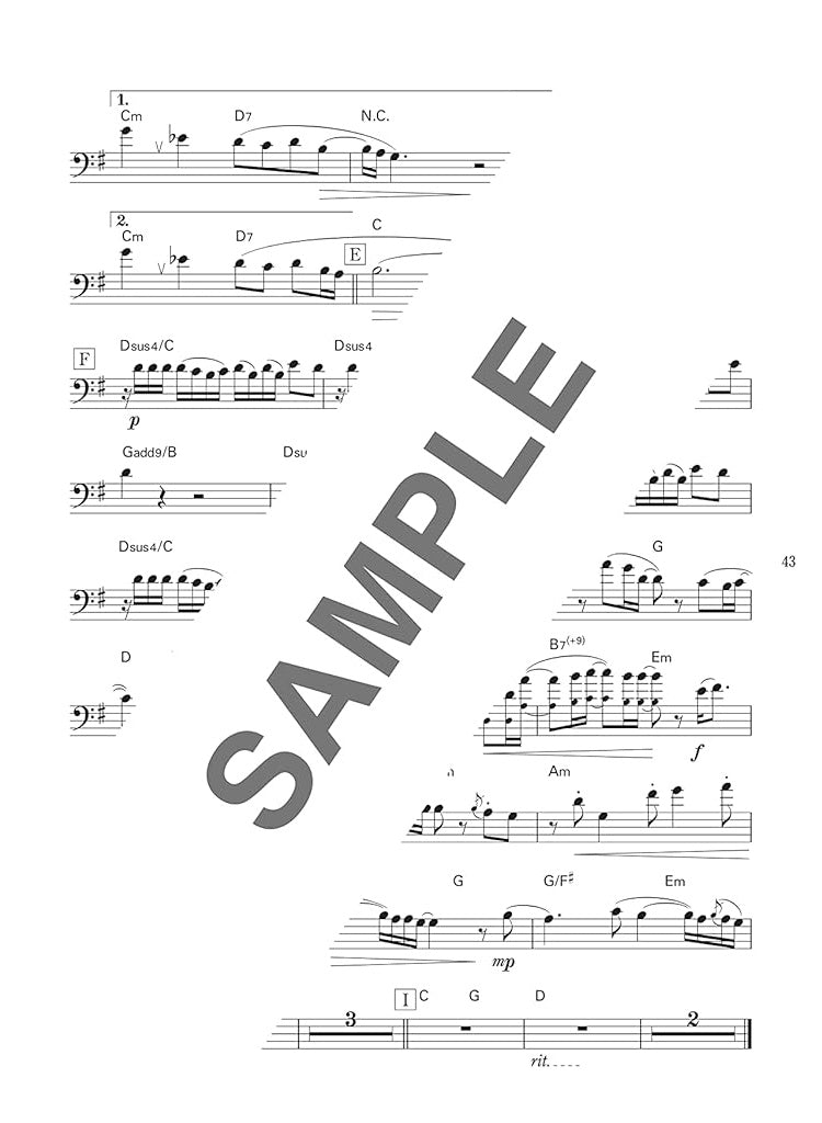 J-POP und Standard Collection für Posaune Solo (obere Mittelstufe) mit CD (Backing Tracks) Notenbuch