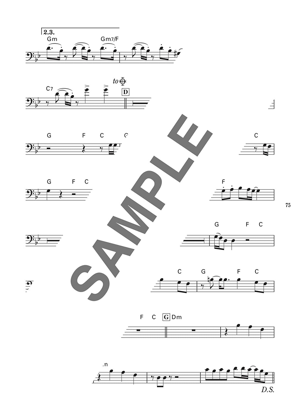 The collection of Standard Songs for Trombone Solo with CD - Sheet Music Book