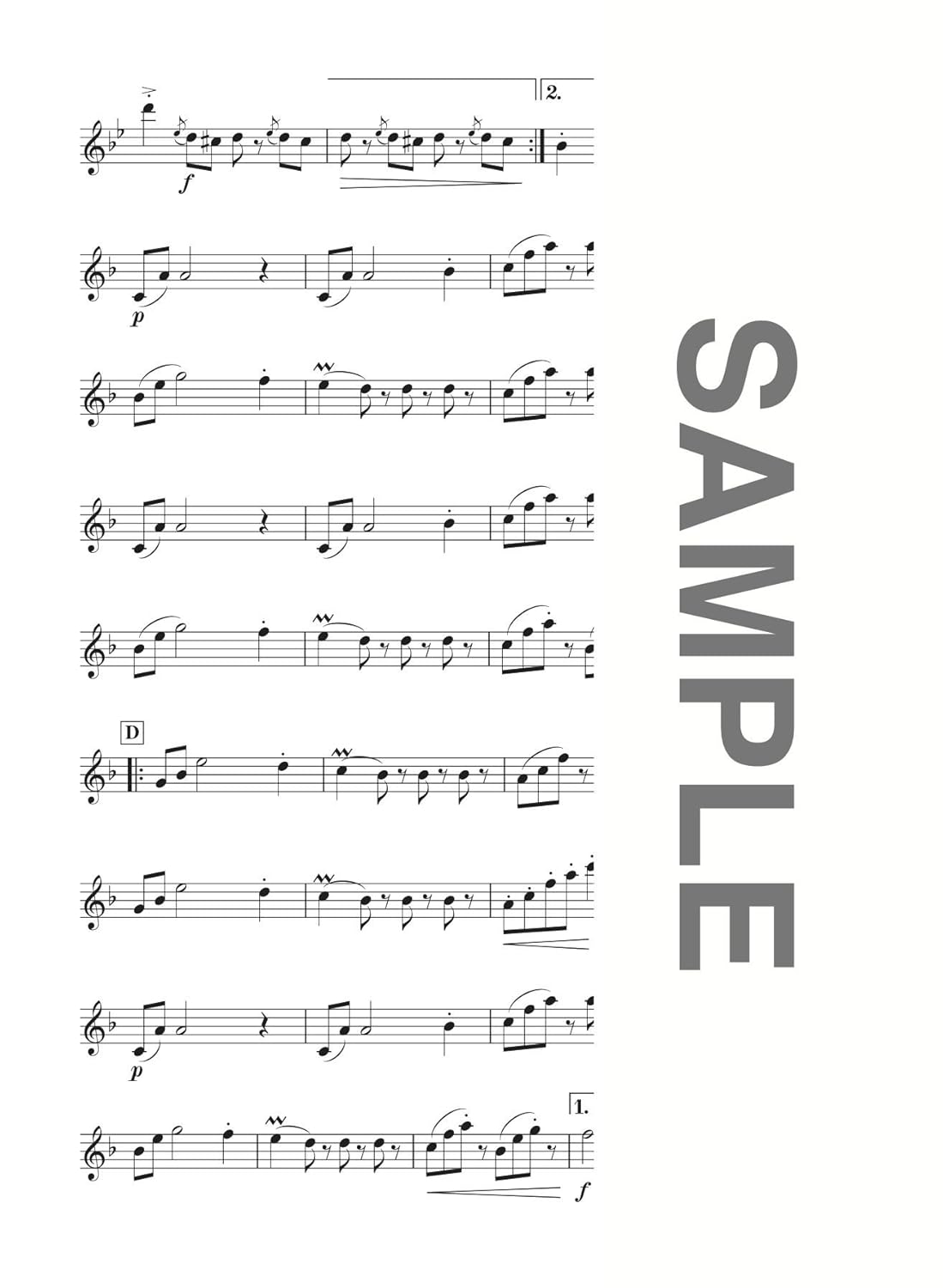 Die Sammlung von Marsch- und Standardliedern für Altsaxophon-Solo (Obere Mittelstufe) mit CD-Notenbuch