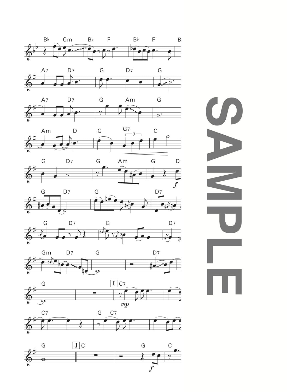 The collection of march and standard songs for Alto Saxophone Solo with CD - Sheet Music Book