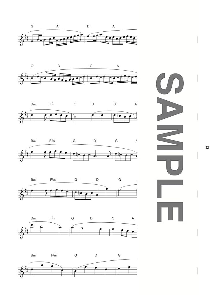 Die Sammlung von Hochzeitsliedern für Altsaxophon-Solo (Obere Mittelstufe) mit CD-Notenbuch