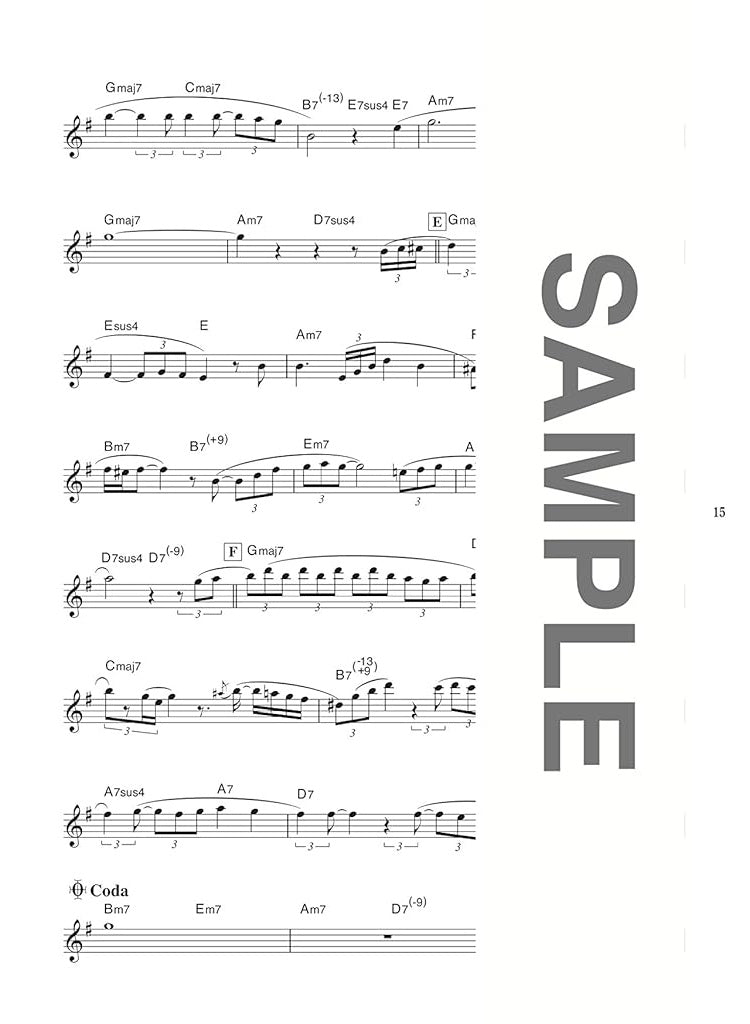 Cafe music for Alto Saxophone Solo with CD - Sheet Music Book