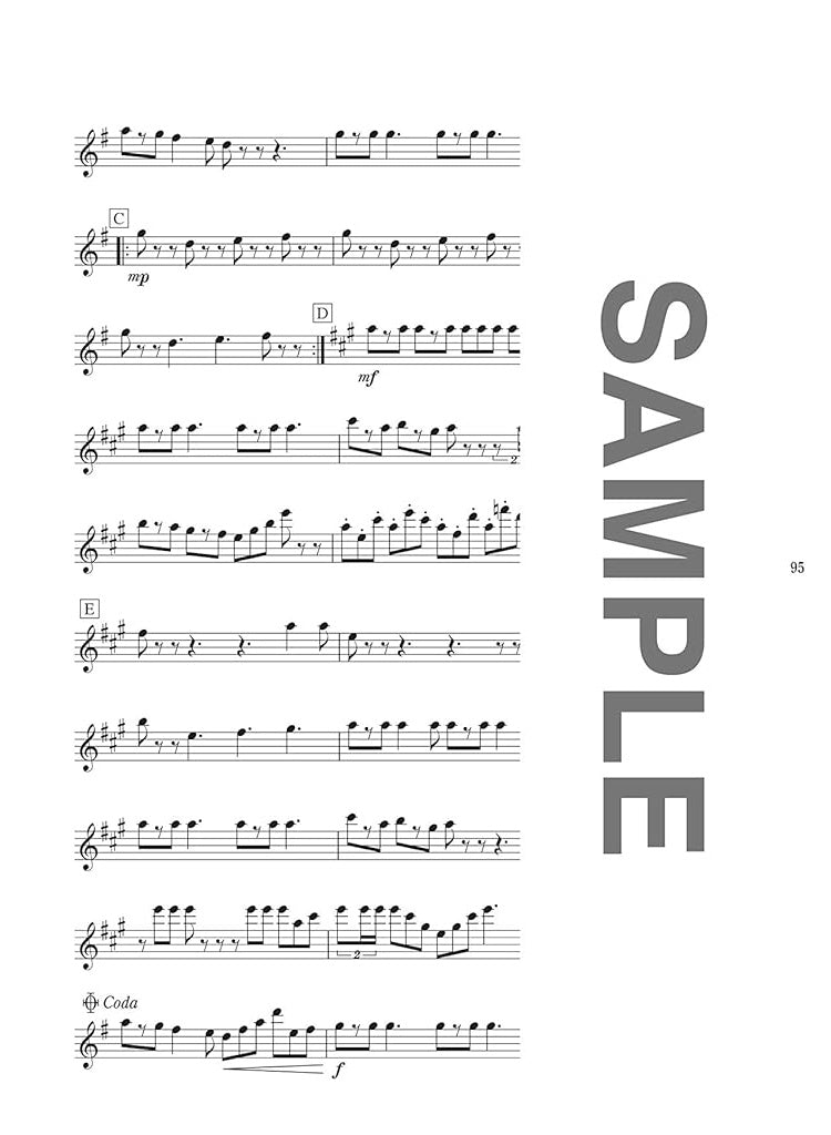 Popular and Standard Collection for Alto Saxophone Solo/J-POP Anime Movie/ - Sheet Music Book