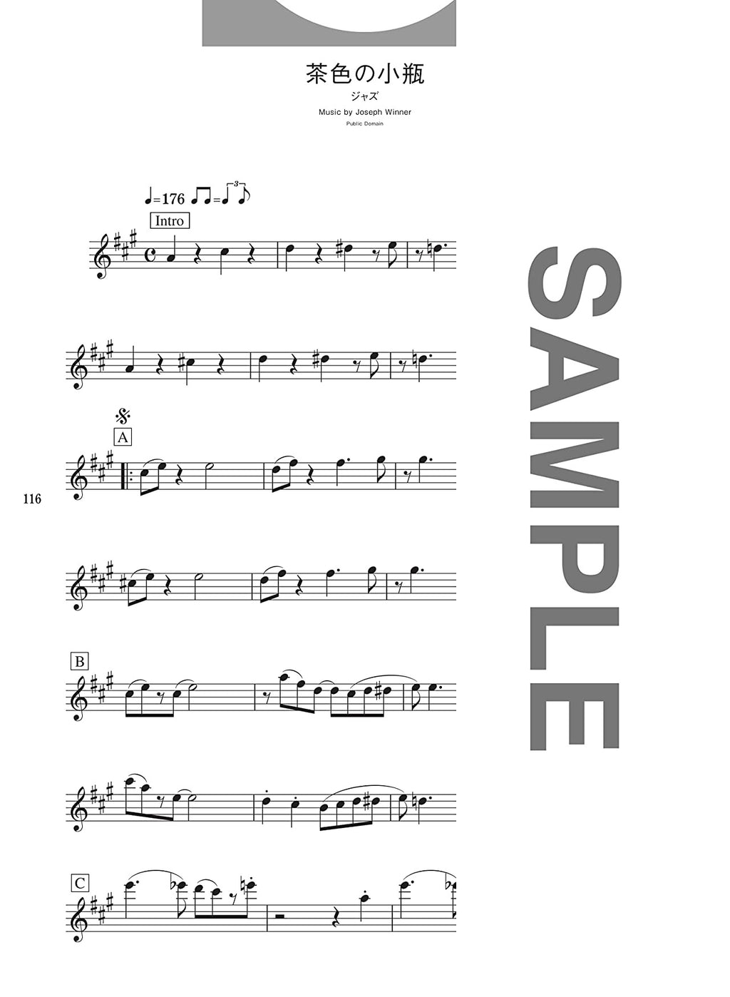 Popular and Standard Repertoire for Tenor Saxophone Solo - Sheet Music Book