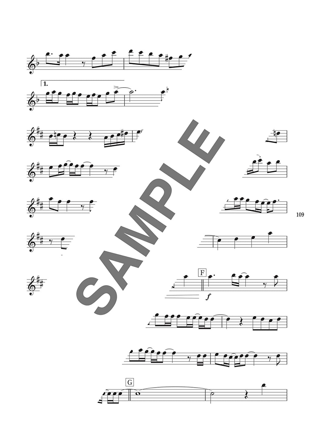 Popular and Standard Songs Alto Saxophone Solo for Teenagers - Sheet Music Book