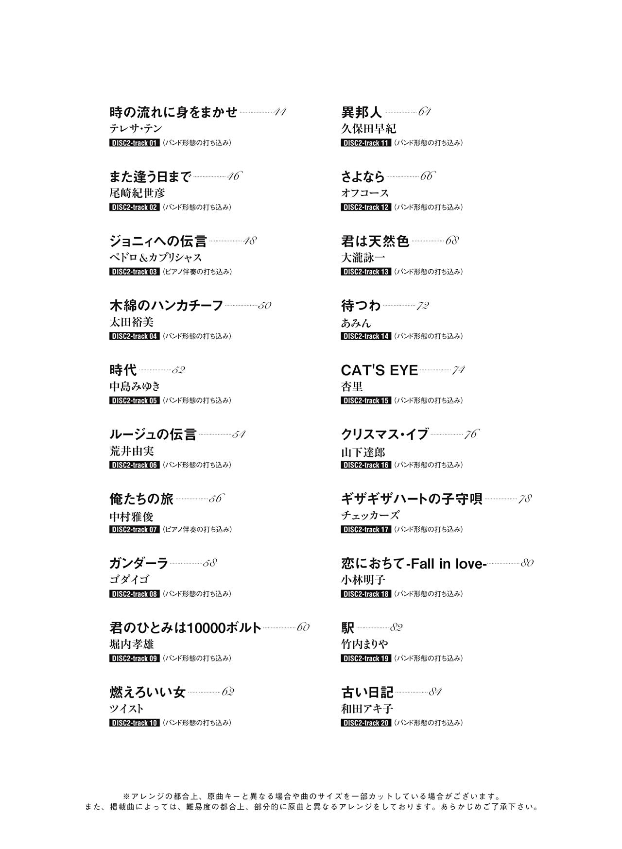 J-POP Collection Alto Saxophone Solo for Grown-ups w/CD(Backing Tracks)(Upper-Intermediate) Sheet Music Book
