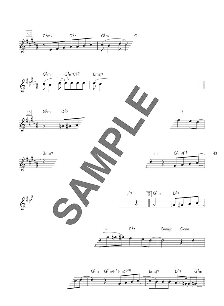 Japanese City Pop for Alto Saxophone Solo with CD - Sheet Music Book