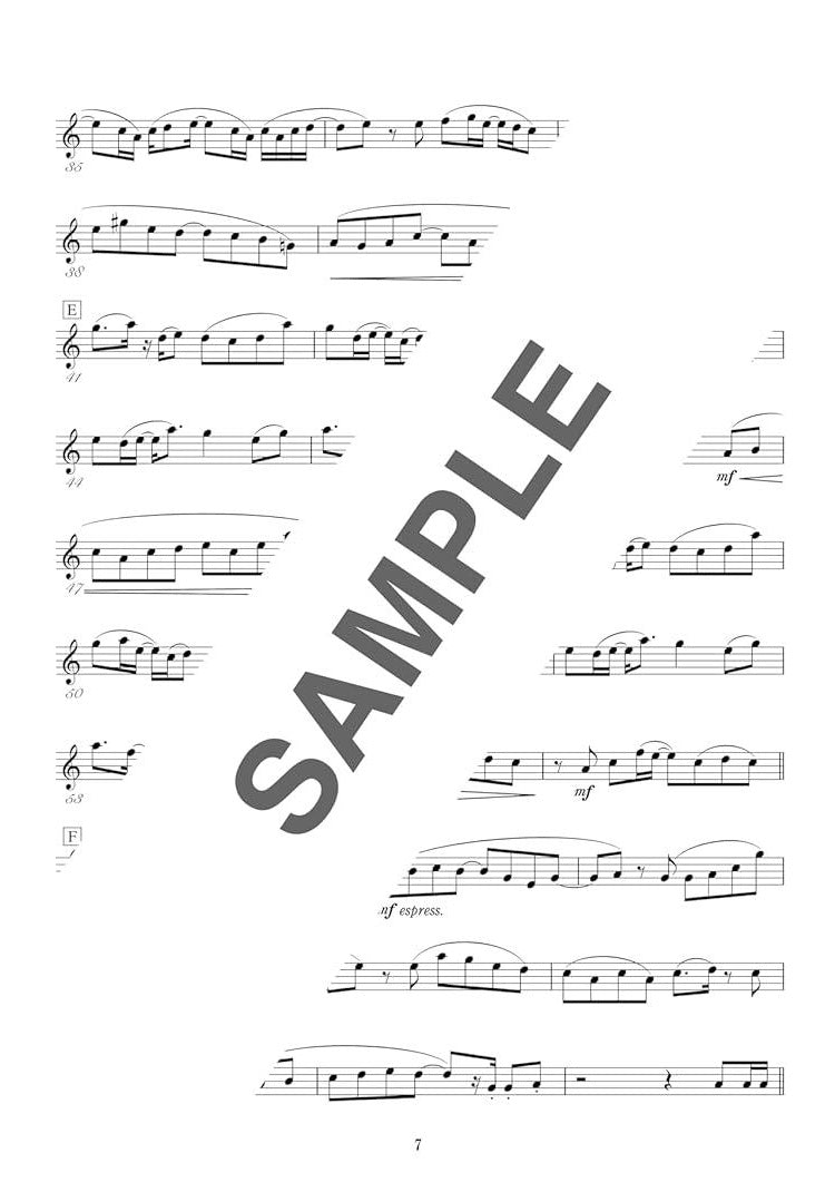 J-pop and Popular Concert Repertoire: Alto Saxophone and piano - Sheet Music Book