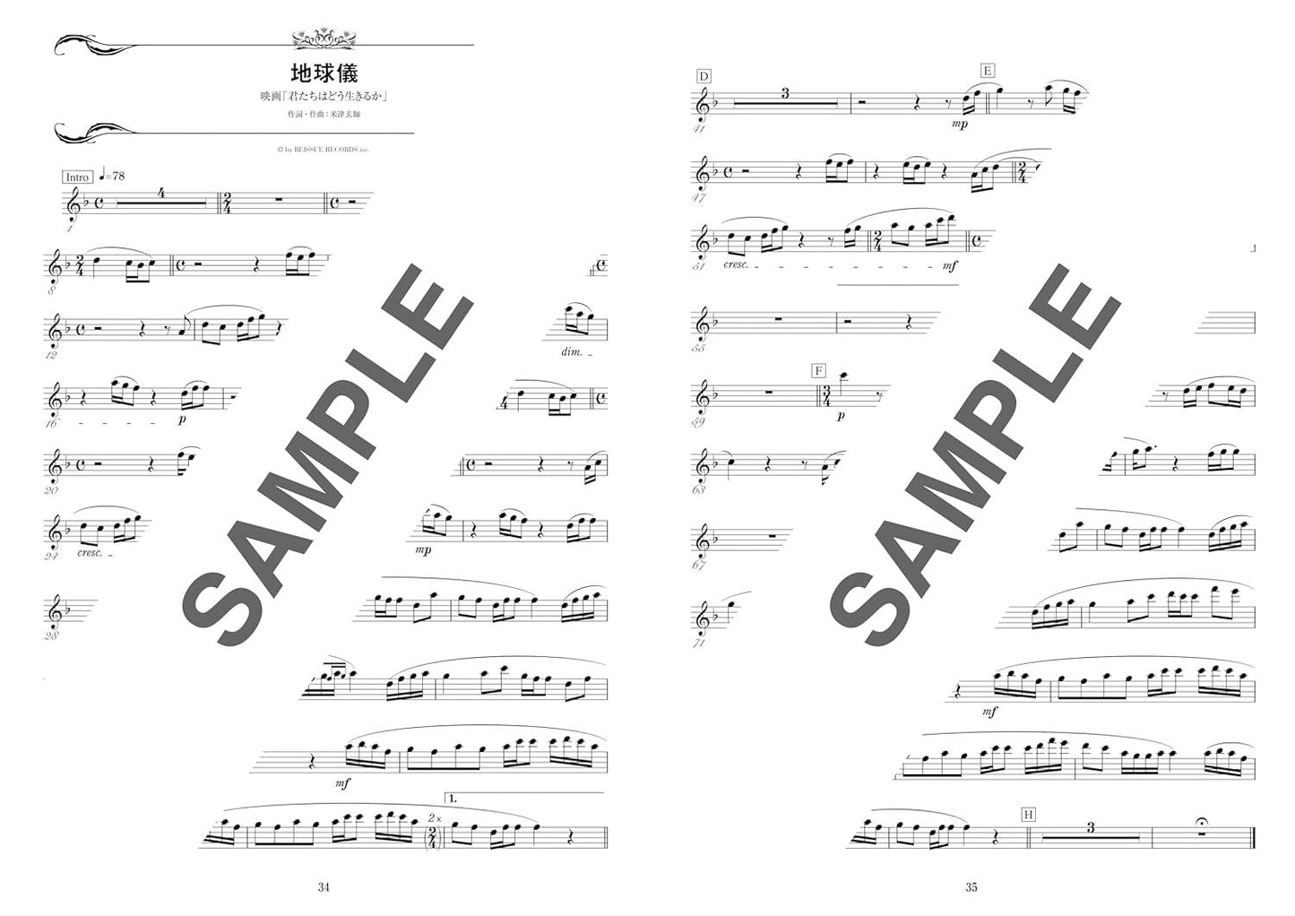 J-pop and Popular Concert Repertoire: Alto Saxophone and piano(Upper-Intermediate) Sheet Music Book