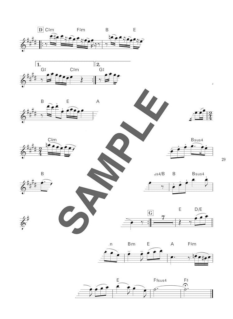 Studio Ghibli Collection for Alto Saxophone Solo with CD - Sheet Music Book