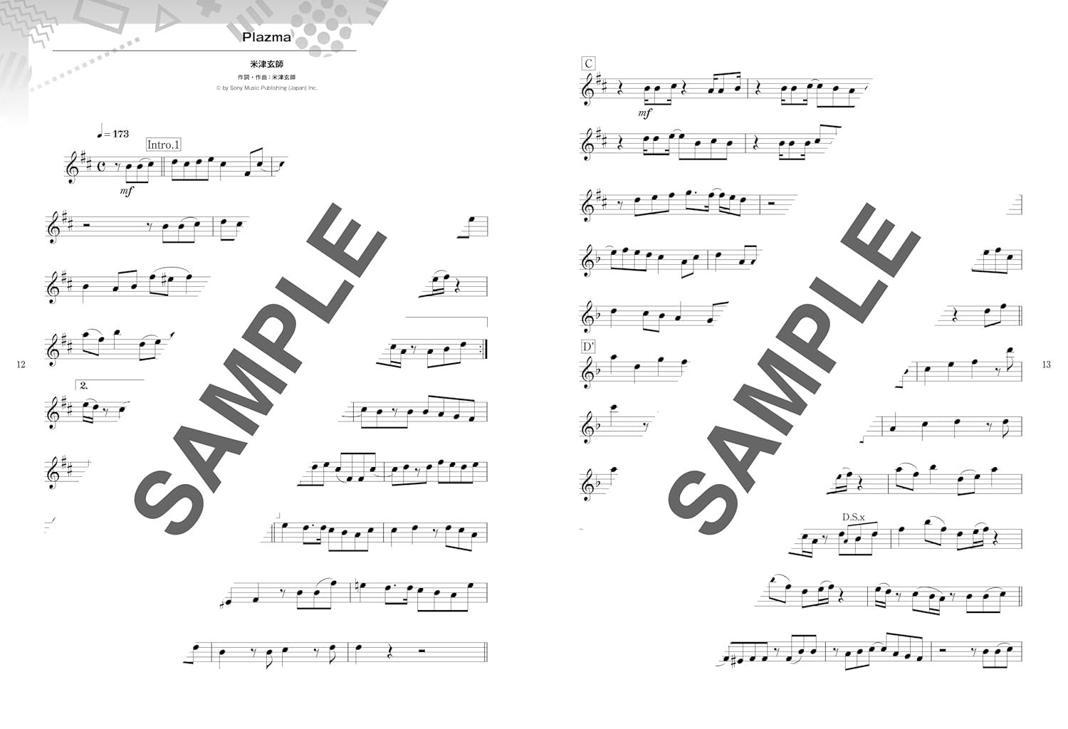 Enjoy J-POP Song Hits - Alto Saxophone Solo - Sheet Music Book